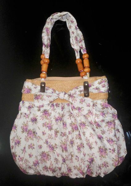 Bolsa Tecido Floral